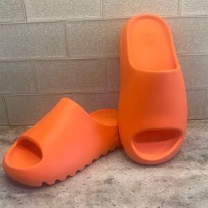 Orange Yeezy Slides